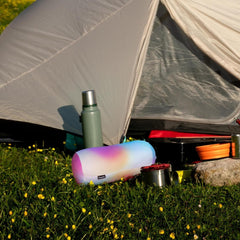 FISURA Pernă de plajă, Culoare gradient, 29 X 12 Cm, Pernă de relaxare, Roz, Pernă de călătorie originală, Pernă de camping din poliester, Demontată Perne calatorie Naty Shop