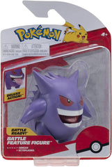 Pokémon PKW0359 - figurka s hranou bitvou - oficiální pohyblivá figurka Gengara 11,5 cm akční figurky Naty Shop
