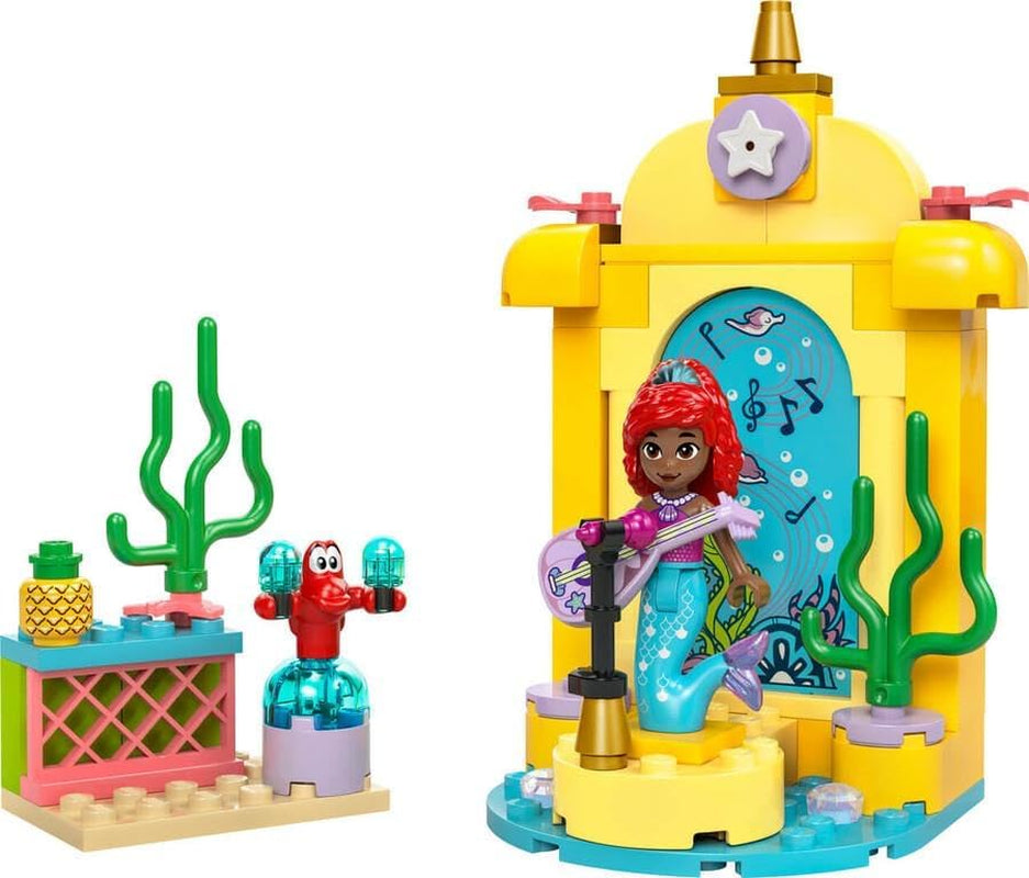 LEGO Ç€ Disney Princezna Arielle je hudební hračka na stavění jeviště pro děti se 2 figurkami, nápad na dárek pro dívky a chlapce od 4 let a fanoušky televizních seriálů, dětská hračka 43235 Stavebnice Beuche den LEGO-Store
