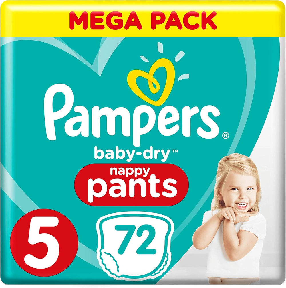Plenky Pampers Baby-Dry, velikost 8, 43 plen, od 19 kg, balení Jumbo+