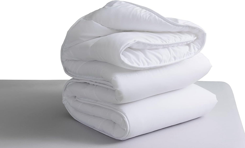 Plapumă din fibre de silicon, tratament cu aloe vera, 300 G, toamnă/iarnă, pentru pat de 90 cm (150 X 220 cm) Plapumi si pilote Naty Shop Alb Cama 90 (150X220 Cm)