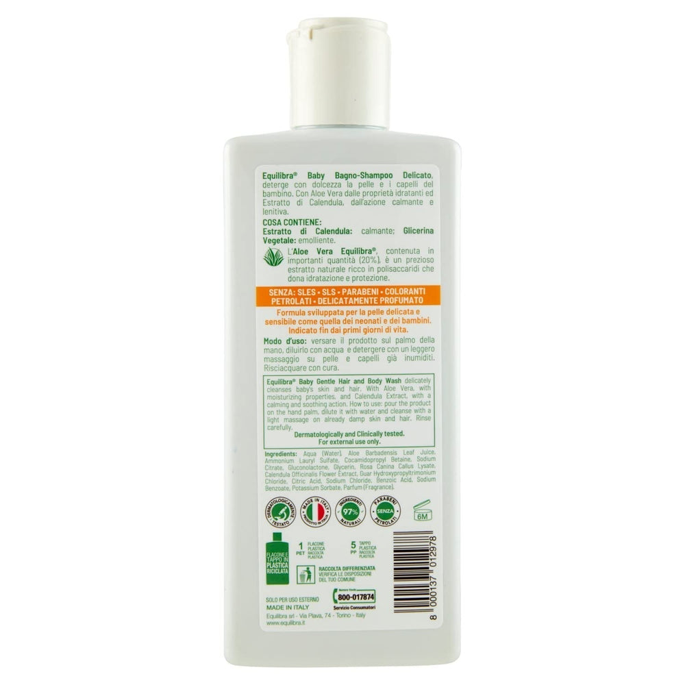Equilibra Baby Bagno Șampon 250 M Copii - Baie si Skincare Naty Shop