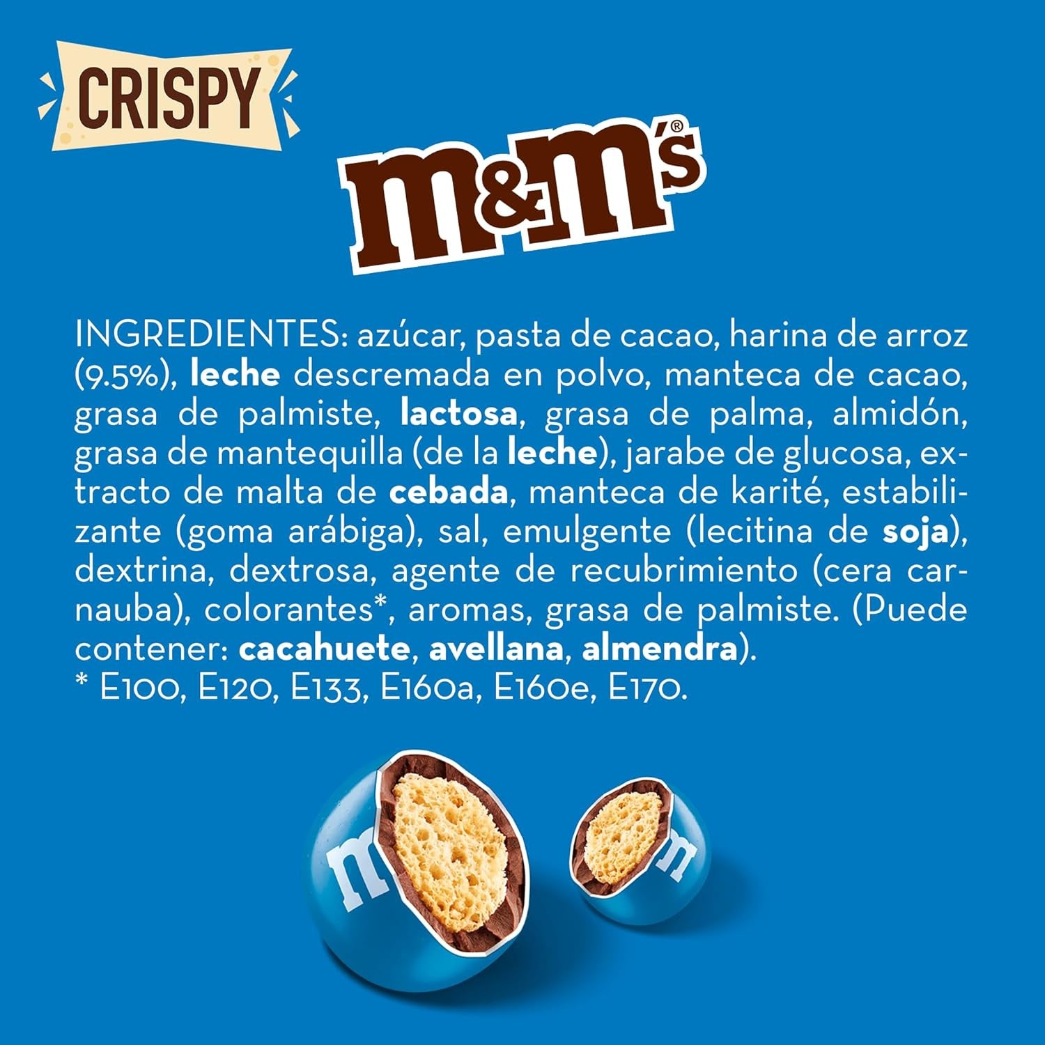 M&M'S Crispy, Chocolate Crispy Lentils a Crispy Center, Čokoláda, 1 balení (1 x 340 g) (balení 2 ks)