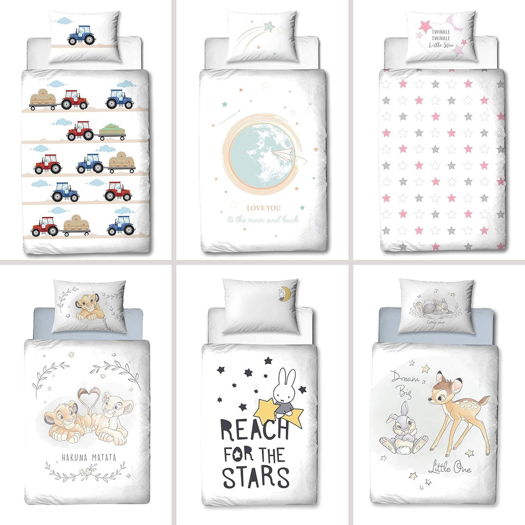 Lenjerie de pat pentru copii, iepuras si stele, bumbac Lenjerie de pat - copii Naty Shop