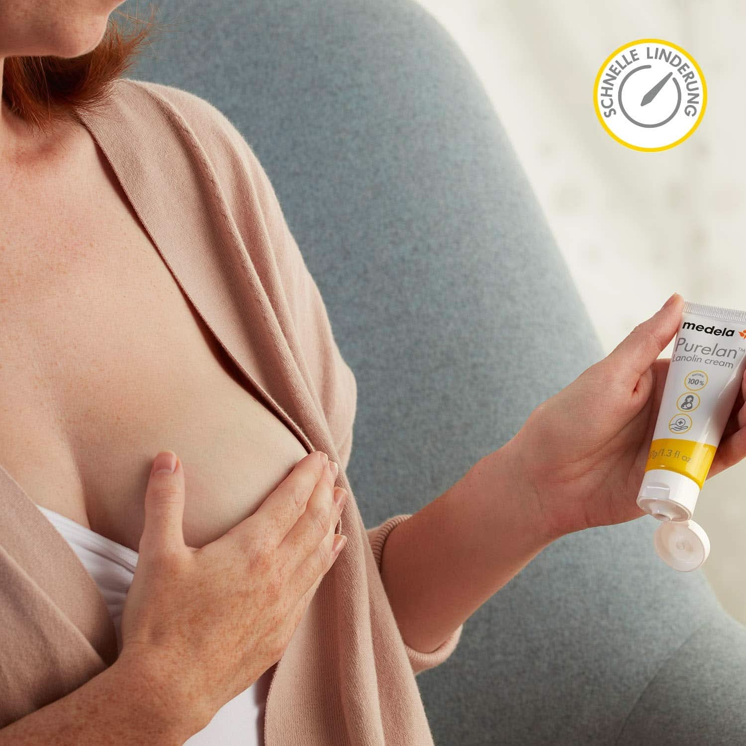 Medela Purelan 37 G Lanolincreme – Schnelle Hilfe Bei Beanspruchten Brustwarzen Und Trockener Haut – 100 % přírodní, hypoalergenní, Dermatologisch Getestet Und Frei Von Duftstoffen Příslušenství Jídlo a kojení Bebe Naty Shop