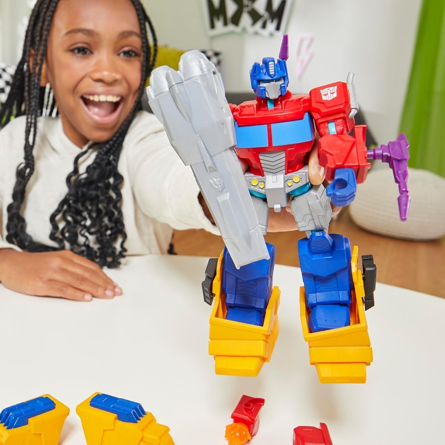 Transformers Mixmashers Optimus Prime Přizpůsobitelné Deluxe akční figurky a příslušenství Akční figurky Naty Shop