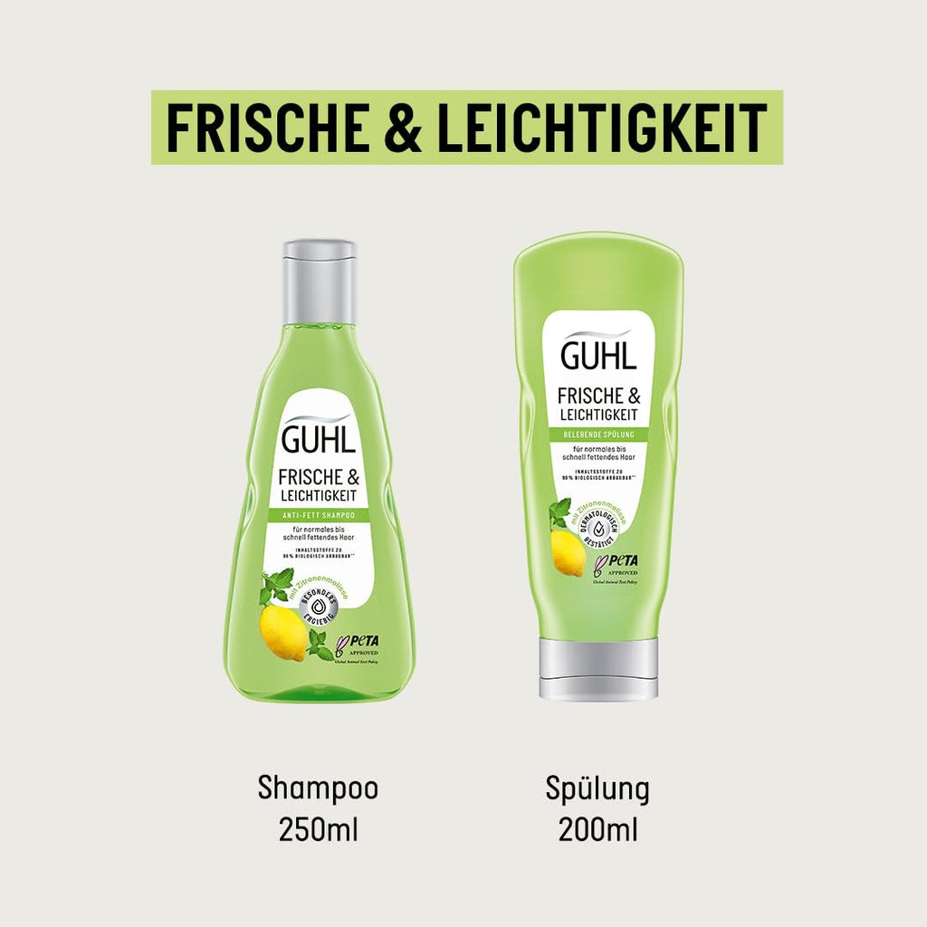 Guhl Freshness & Lightness Anti Grease Shampoo, par normal si gras Guhl