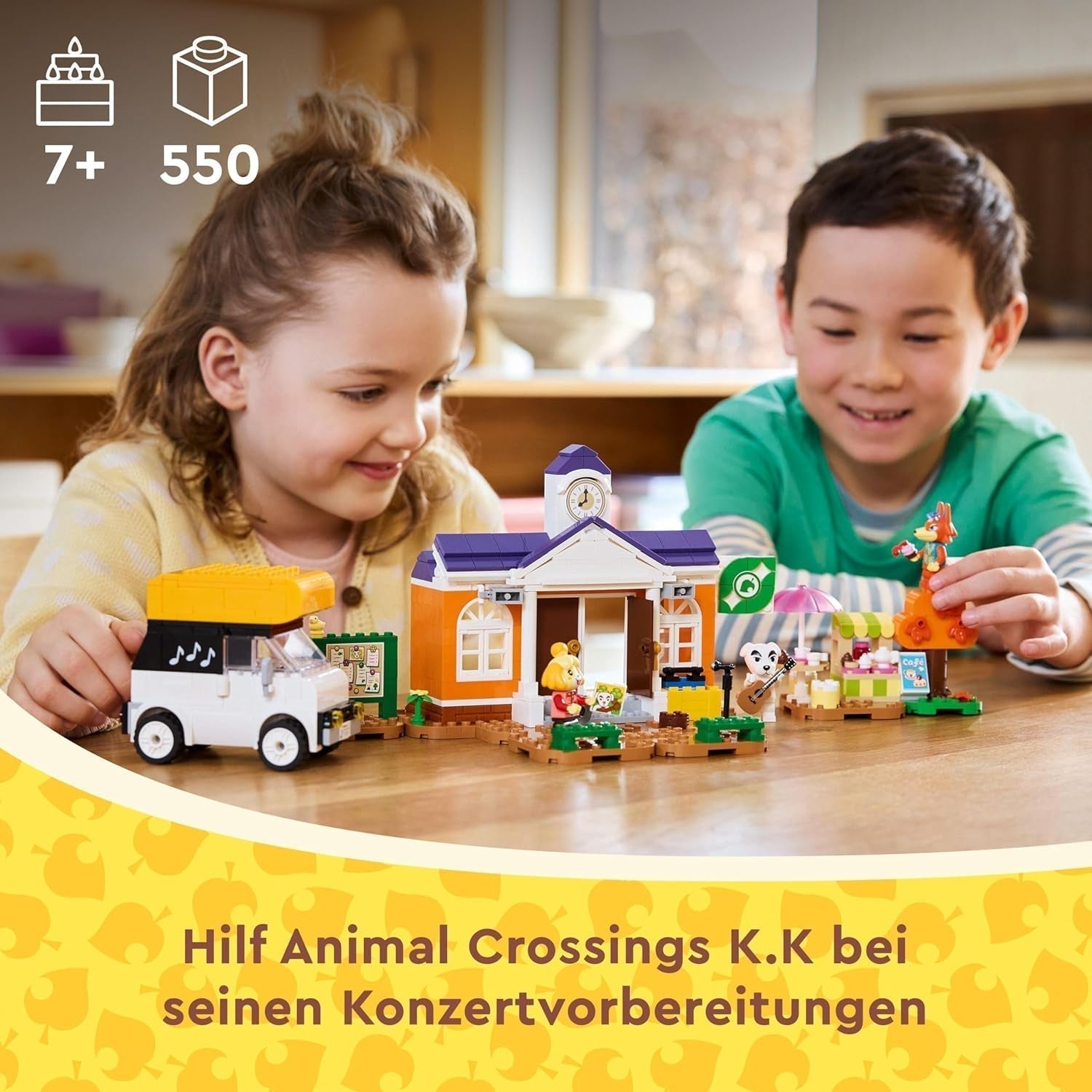 LEGO Animal Crossing K.K. se joacă la bâlci, jucărie de construcție cu cafenea și mașină din jocurile video, playset pentru fete și băieți de la 7 ani, cadou pentru copii 77052 Seturi de constructie Besuche den LEGO-Store