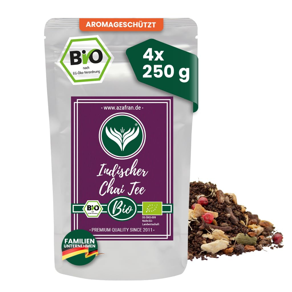 Azafran ceai chai indian bio - ceai cu mirodenii vrac 250 g