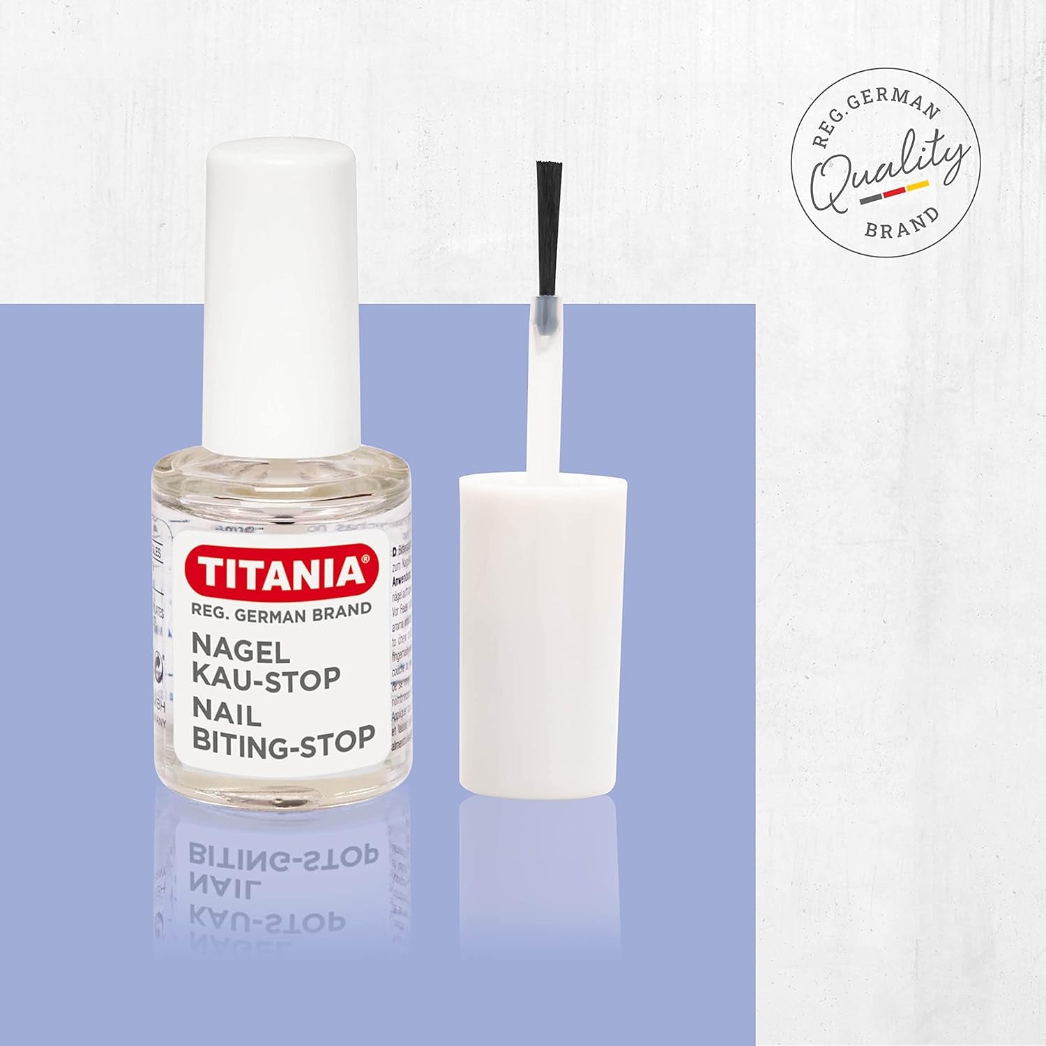TITANIA Lak na nehty Anti-Redness (10 ml) • Lak na kousání nehtů • Prevence kousání nehtů • Ochrana před kousáním nehtů • Prevence kousání nehtů