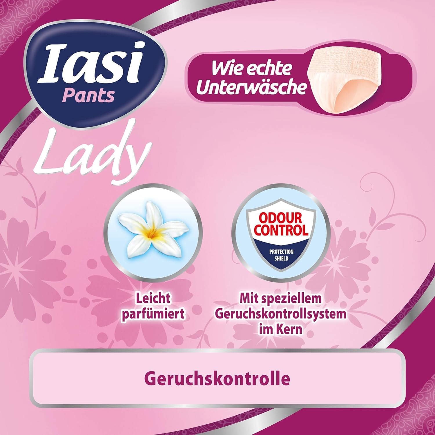 LADY Pants 48 Jednorázové kalhotky pro inkontinenci moči Absorpční Plus velikost S pro ženy 48 ks