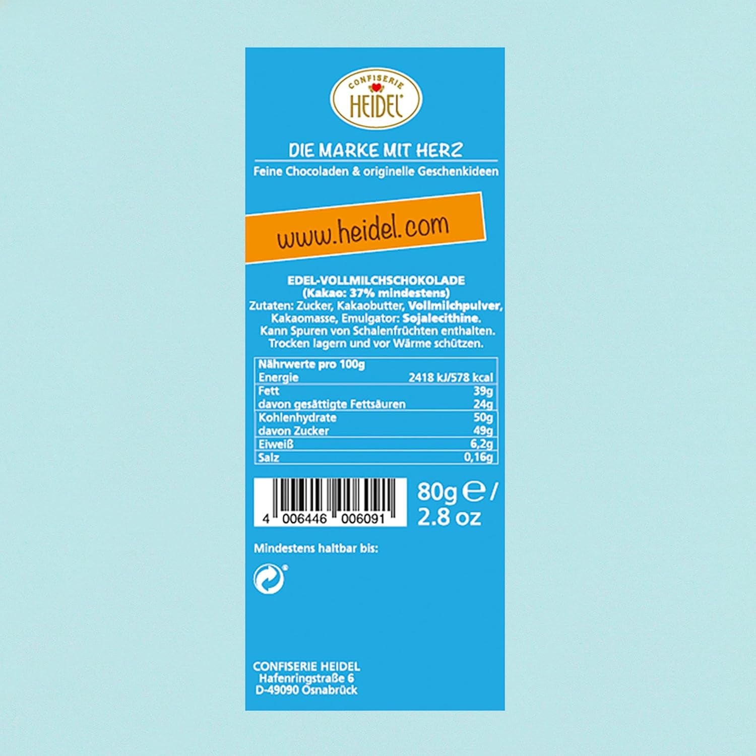 Heidel Thank You tyčinky mléčné čokolády 3x80g, 16 mini-tyčinek po 5g v balení, Různé projevy vděčnosti, Skvělý tip na dárek