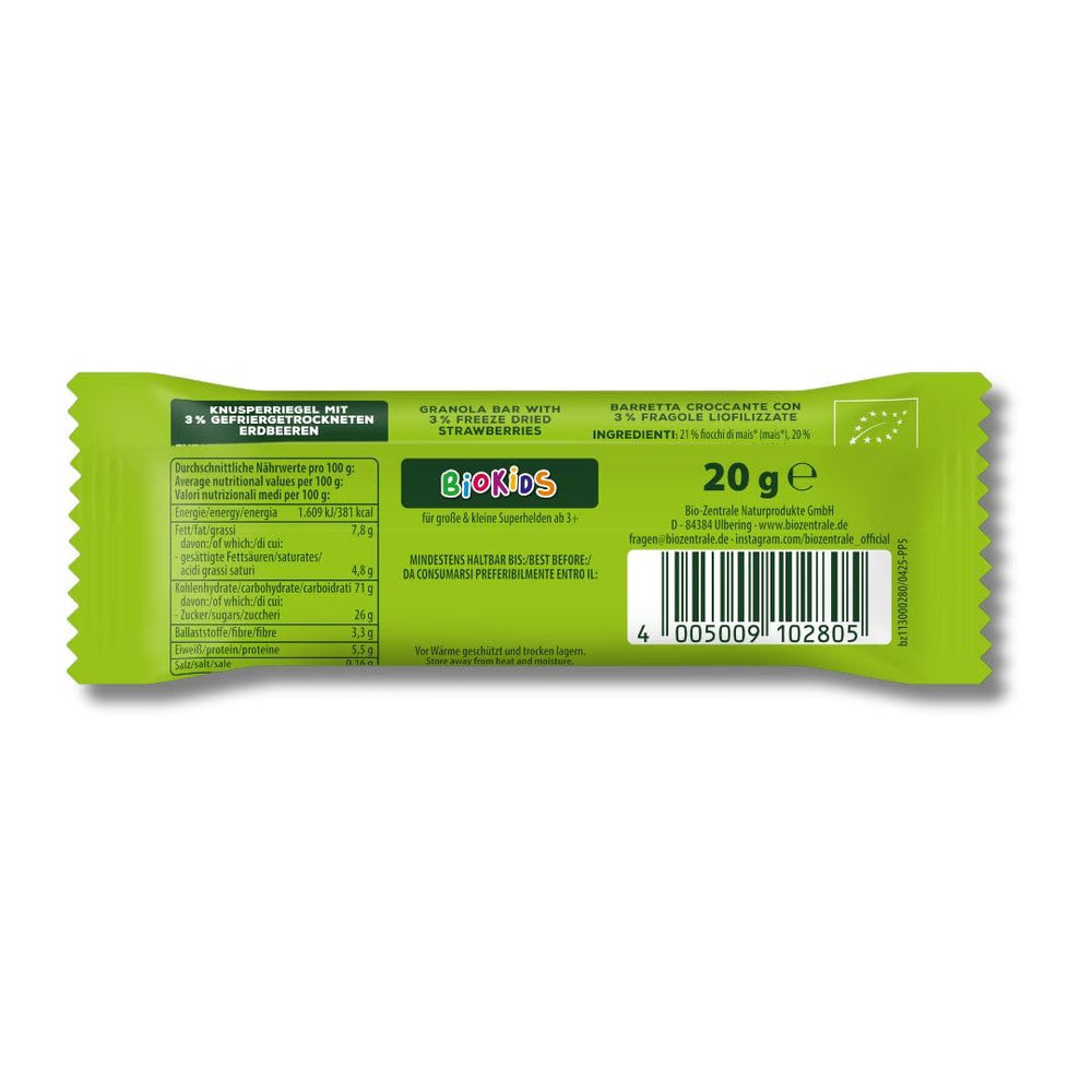 Křupavé jahodové tyčinky 12 x 20 g