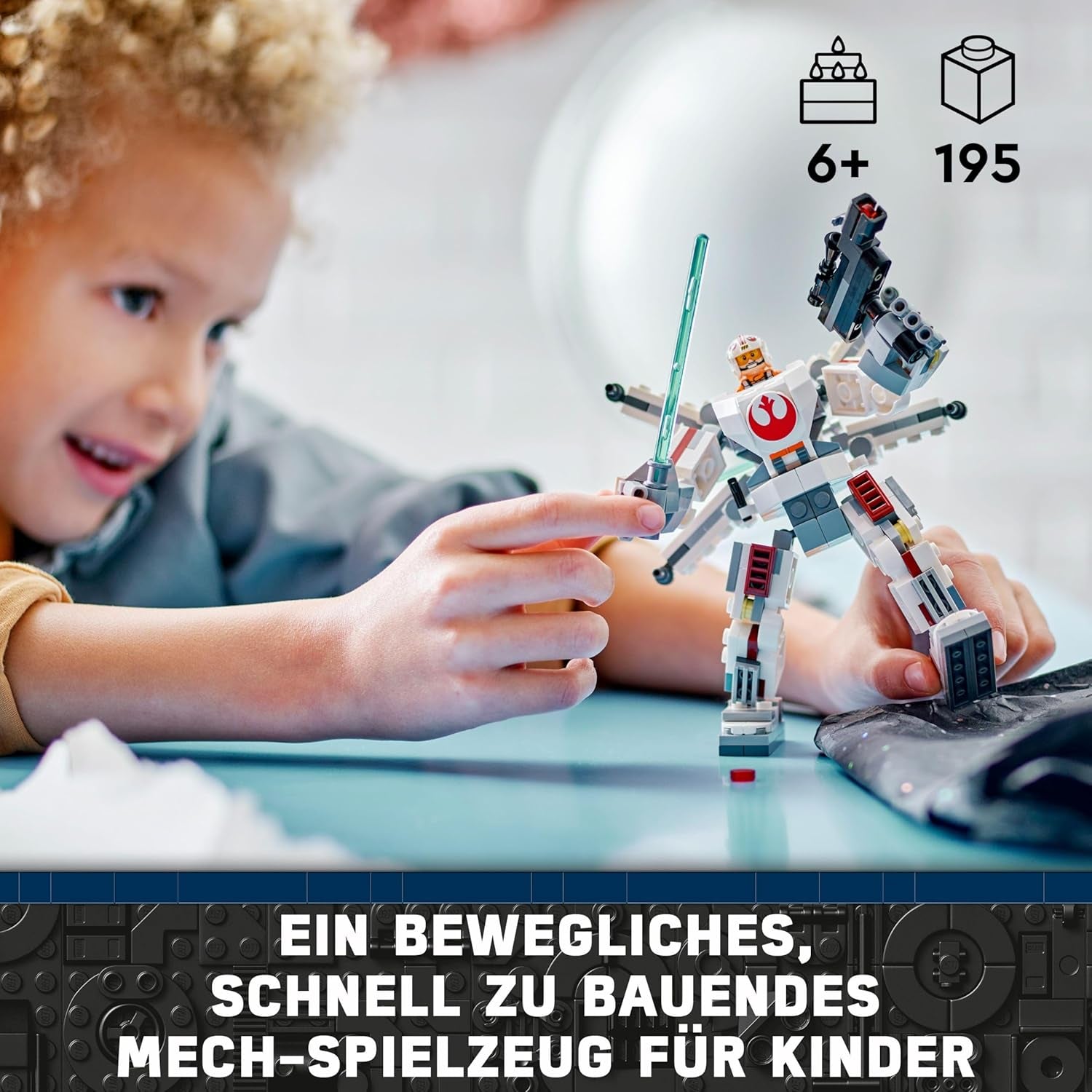 LEGO Star Wars X-Wing Mech Luka Skywalkera, sběratelské kostky, akční dobrodružství, nápad na dárek pro kreativní chlapce a dívky ve věku 6+ 75390 Stavebnice Besuche den LEGO-Store