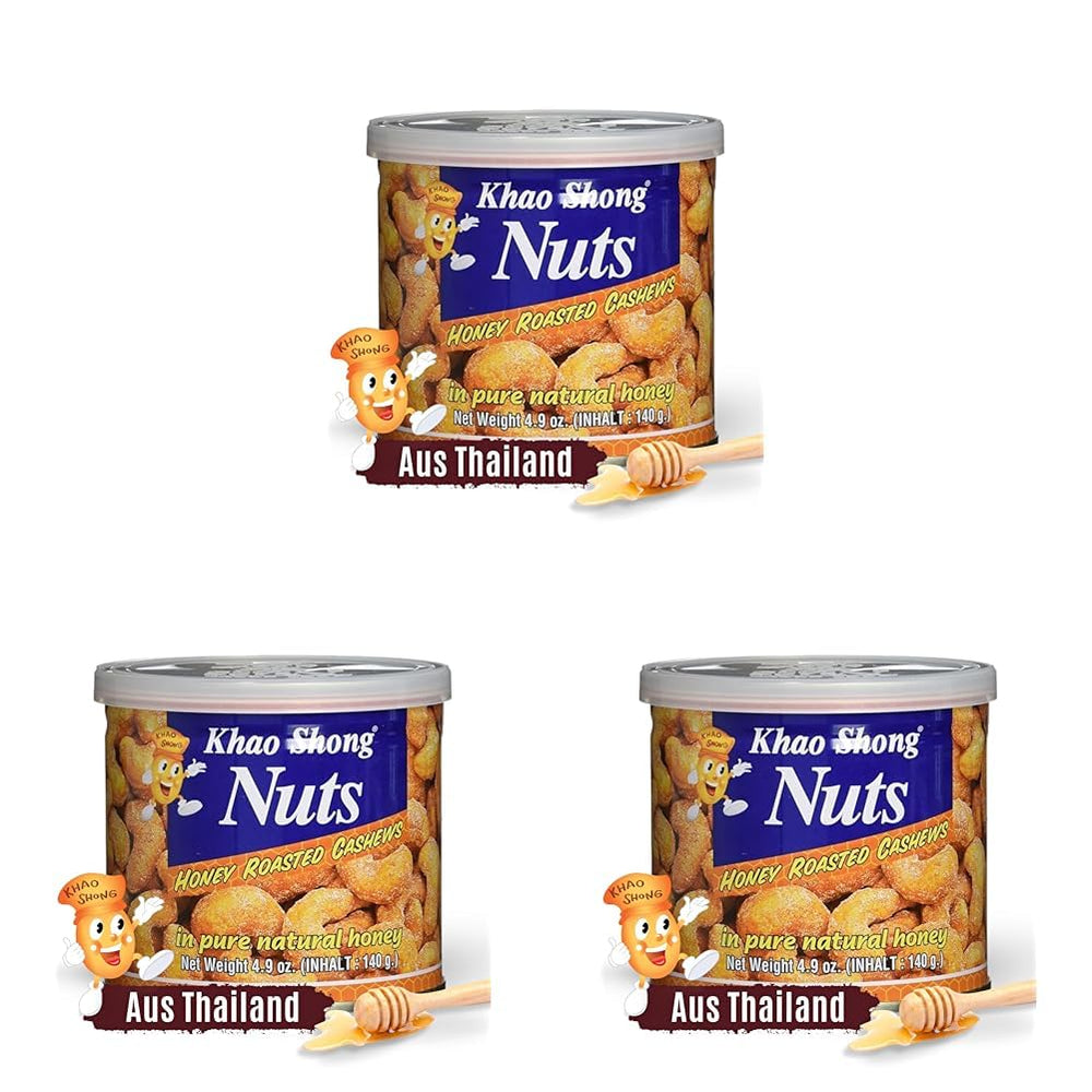 Khao Shong smažený zelený hrášek s wasabi, křupavý hrášek v pikantním těstíčku, nízkotučná alternativa k ořechům, středně pikantní, 1 plechovka 140 g | 140 g (1 balení)