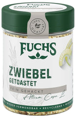 Fuchs Gewürze - Zwiebel getostat - jemně nasekaný Zwiebeln für Dips, Schmorgerichte oder Hamburger - přírodní Složení - 55 g v wiederverwendbarer, recyclebarer Dávka
