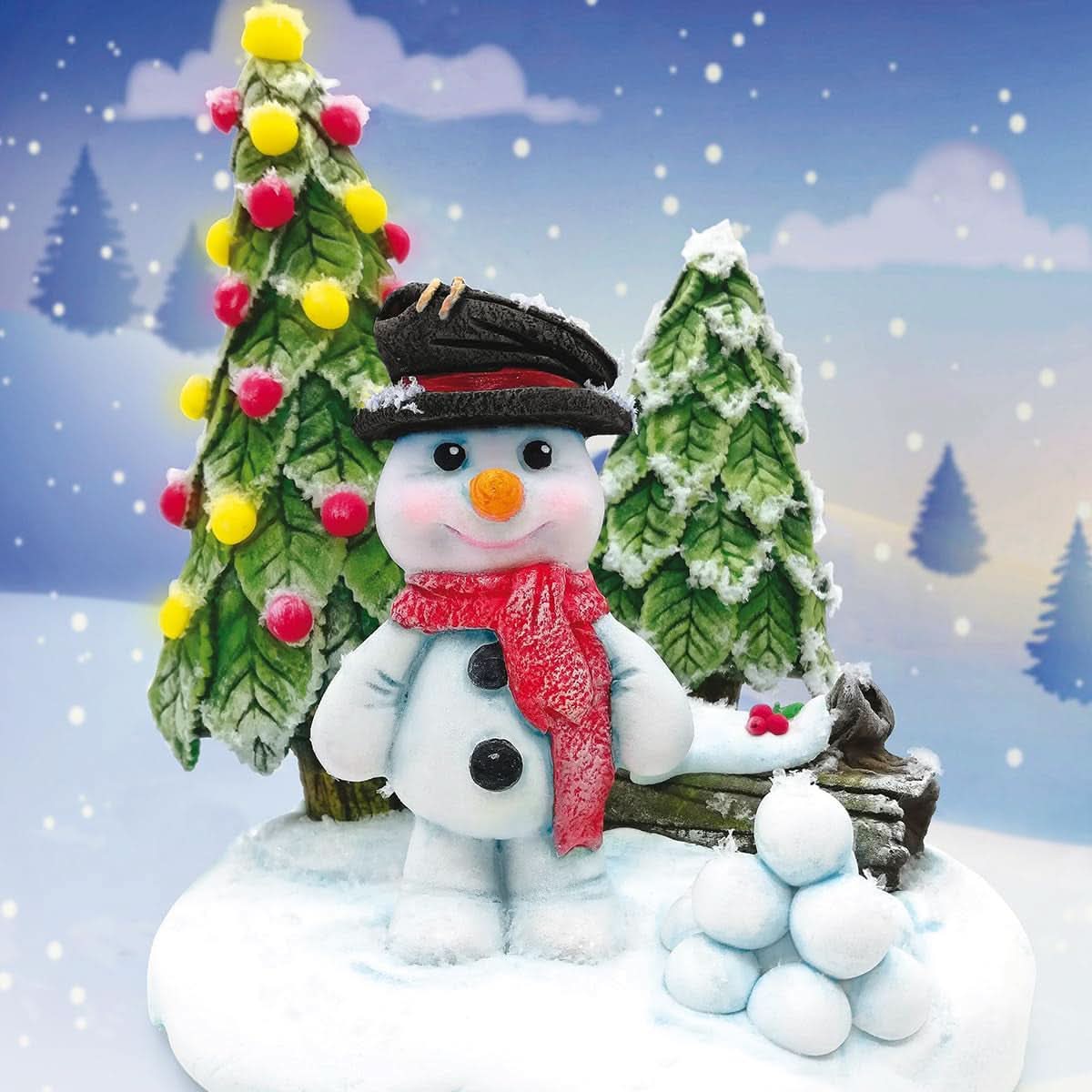 Katy Sue, silikonová forma, Snowman Kitchen Naty Shop