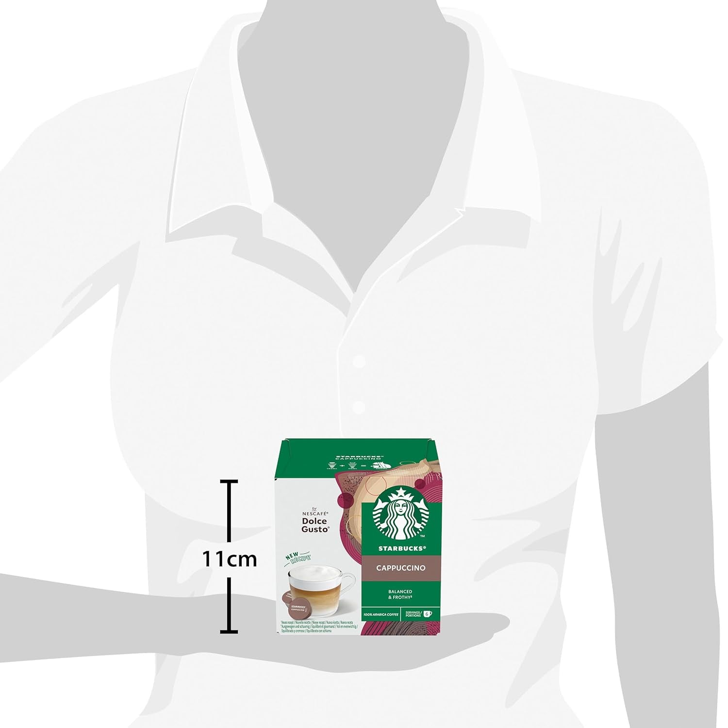 STARBUCKS Cappuccino by Nescafé Dolce Gusto Kaffeekapseln 6 x 12 (72 Kapseln)