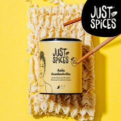 Just Spices Asia Gemüsebrühe I Würze asiatische Suppen zu Hause selbst I Gewürzdose, 65 g