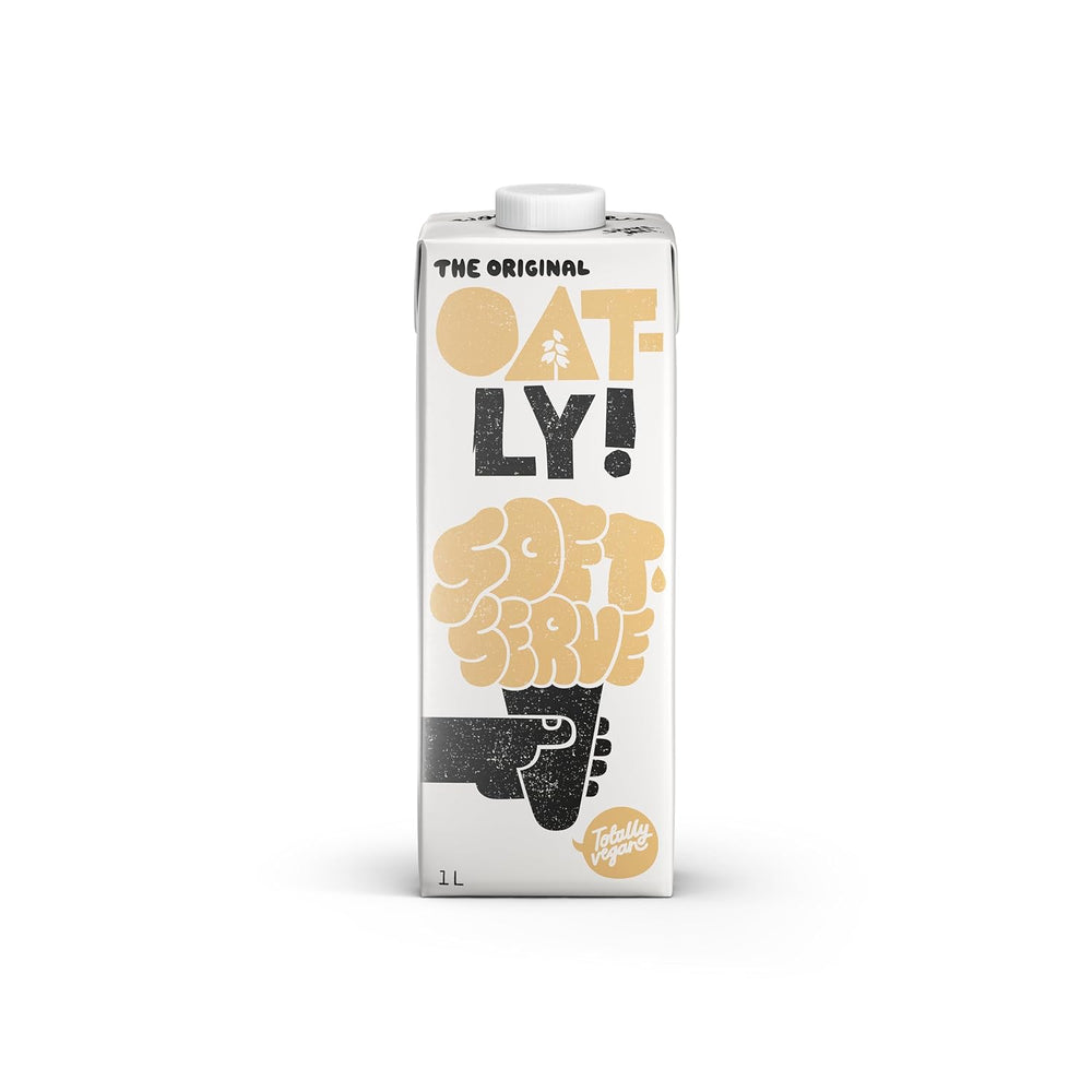 Oatly Soft Serve Mix pro výrobu měkké zmrzliny na rostlinné bázi ve stroji na výrobu ledu 1L, (6er-Pack)