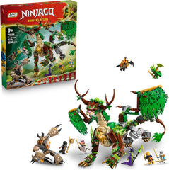 LEGO NINJAGO Der Drache des Lebens - Ninja Spielzeug s Drachenfigur, Mini Monster Mech, 8 Minifiguren a Schwertern - Kreatives Geschenk für Jungen und Mädchen ab 8 Jahren und Fans - 71859