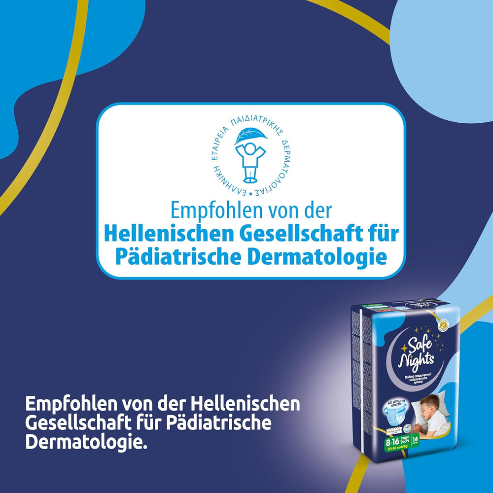 Safe Nights Boy, noční kalhoty pro věk 8-16 let (30-50 kg), 84 kusů