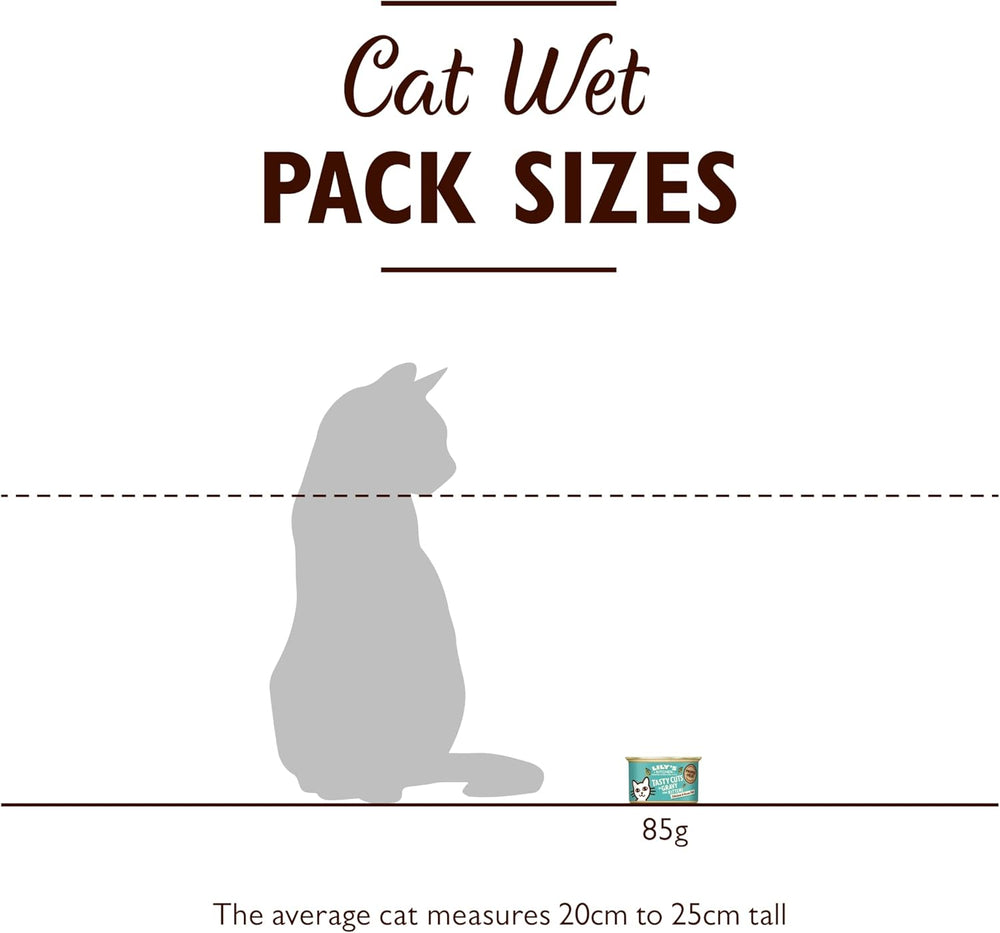 Hrană umedă pentru pisici Lily's Kitchen Fish Tasty Cuts - Pachet de 24 (24 x 85g) Bucăți delicioase de pește în sos pentru pisici