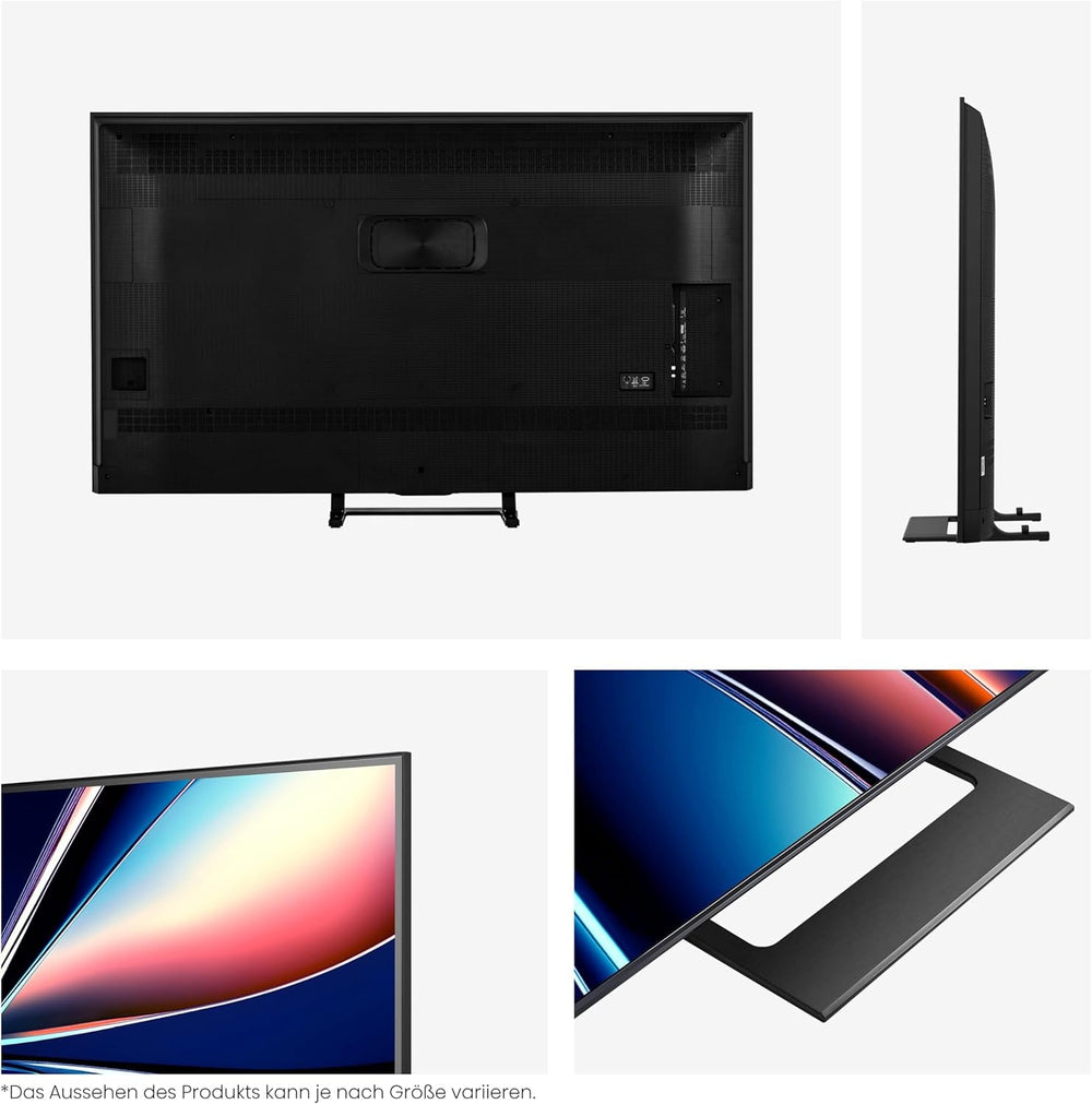 Televizor Hisense 55U7Q de 55 de inci, mini LED ULED 4K, Smart TV, motor Hi-View AI, mod de joc Pro la 144Hz, FreeSync Premium, subwoofer încorporat, Dolby Vision IQ Atmos, AirPlay, control vocal [2025]