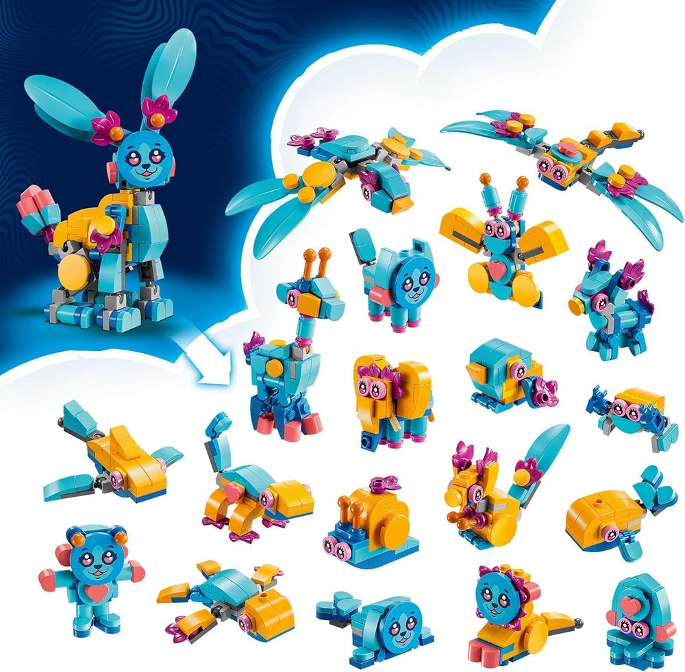 LEGO Dreamzzz Bunchus Creative Animal Adventures Dětská hračka Bunny Fantasy Playset 20 v 1 s minifigurkou Izzie Dárek pro dívky a chlapce 7 let 71488 Stavebnice Besuche den LEGO-Store