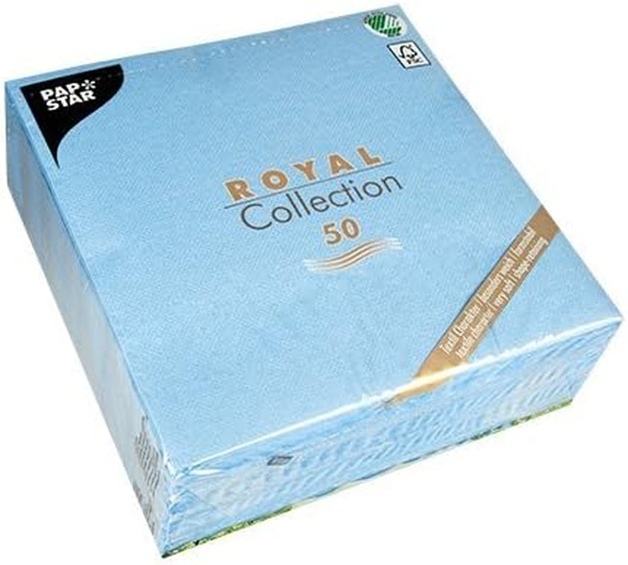 Șervețele Papstar / Șervețele Tissue Negre "Royal Collection" 40 X 40 Cm, 1/4-Fold, ideale pentru catering, gospodărie sau petreceri, #10452, 1 X 50Pack