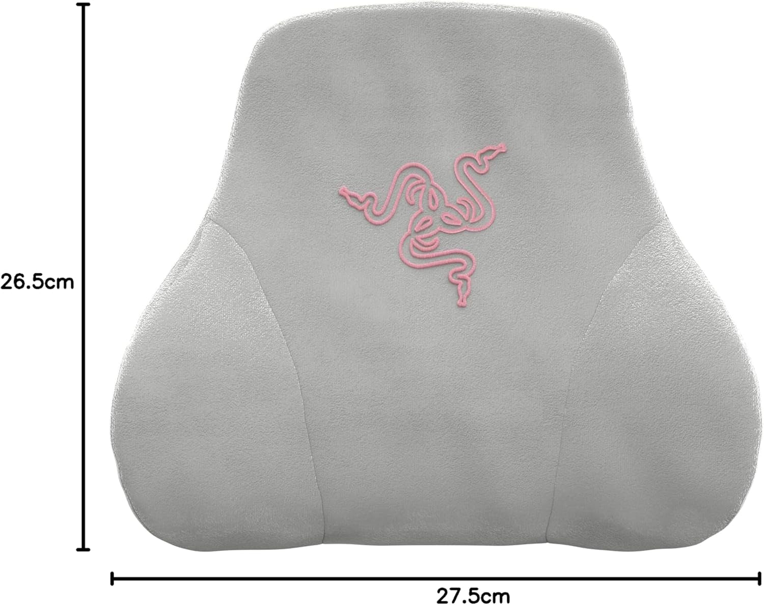 Razer Head Cushion - Pernă pentru gât și cap pentru scaune de jocuri (design ergonomic, spumă de memorie, acoperire moale de catifea neagră) Quartz Perne standard Naty Shop