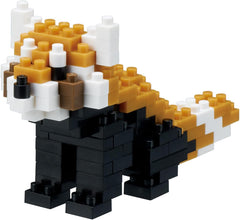 Bandai – Nanoblok – Roter Panda – Červená Panda – Mini-Bausteinfigur – Baukastenspiel – Pixel-Tierfiguren-Bausatz Panda – NBC194