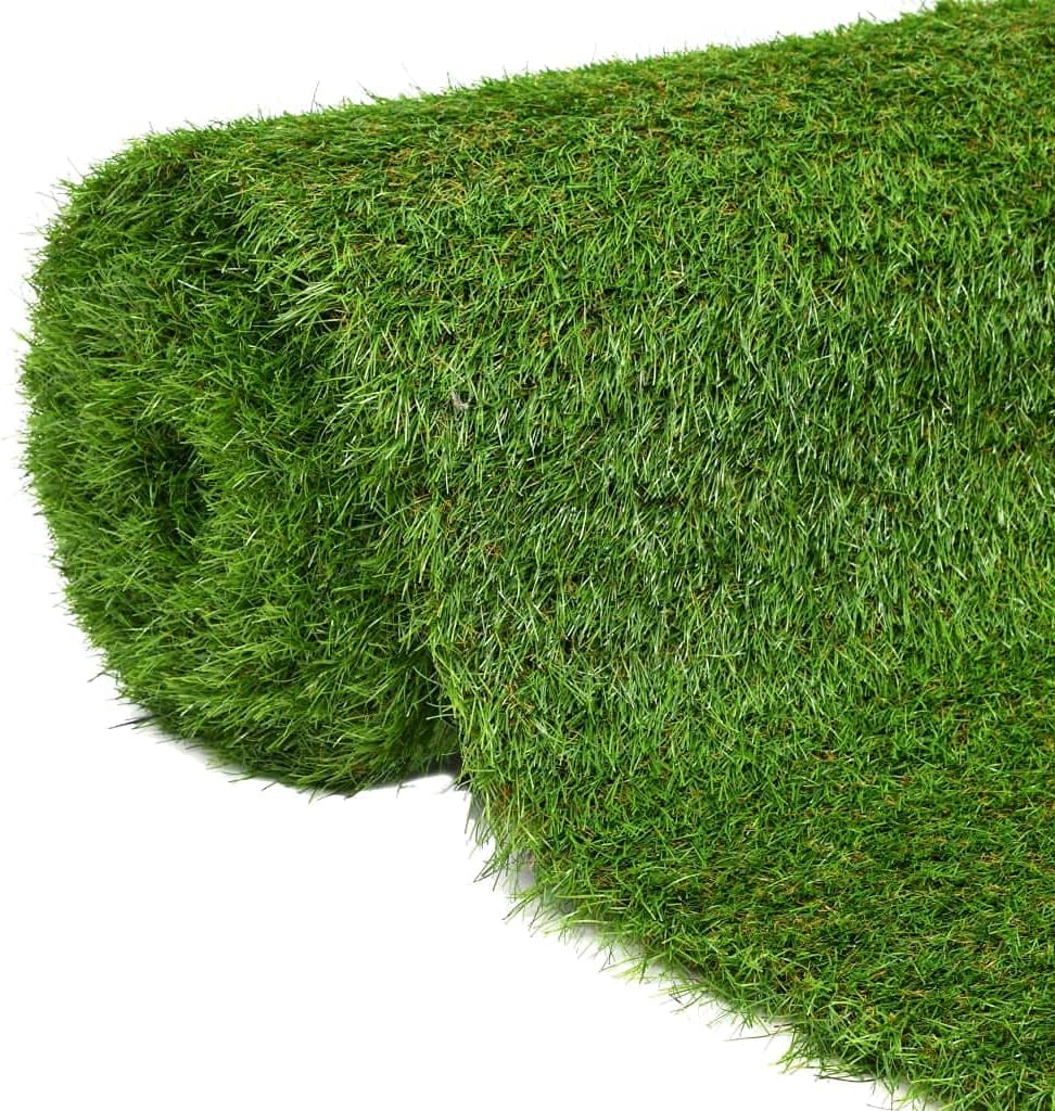 Vidaxl Kunstrasen Rasenteppich Kunstrasenteppich Fertigrasen Teppich Garten Balkon Terrasse Kunstrasenmatte Rasen 1X8 M/40 Mm Grün