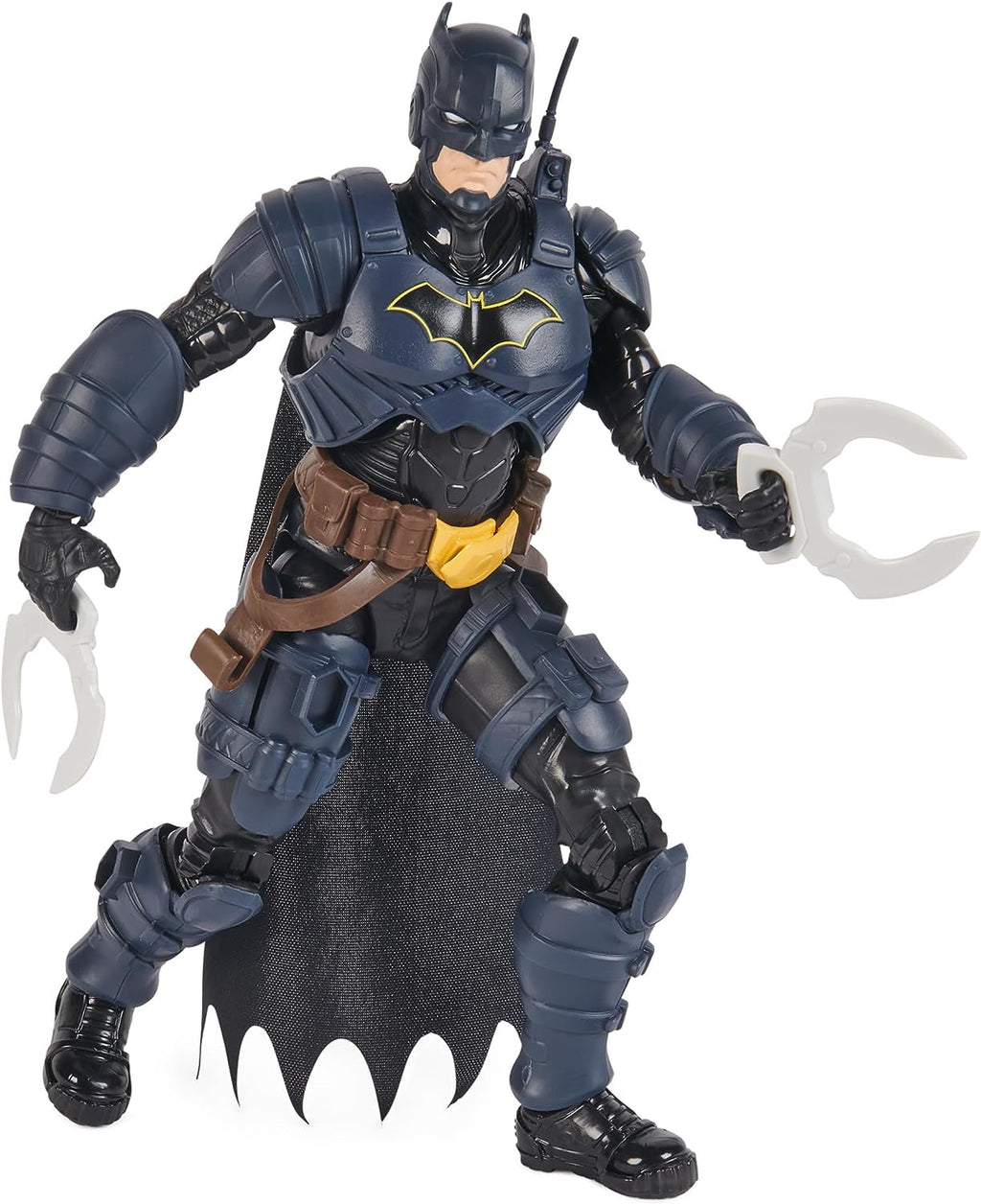 DC Batman Adventures Action Figure, 30 Cm - Cu 16 elemente de echipament și complet mobil pentru aventuri captivante și cascadorii pline de acțiune, jucărie pentru copii de la 3 ani în sus Action figures Naty Shop Singur