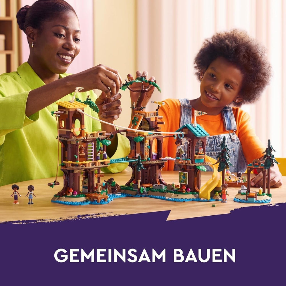LEGO Friends Dům na stromě v dobrodružném táboře, Hrací sada pro dívky a chlapce od 8 let s 5 figurkami a 5 zvířátky, Nápad na dárek pro kreativní hry, Sportovní hračky, Dům pro panenky 42631 Stavebnice Besuche den LEGO-Store