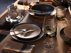 CreaTable, 13139, seria Catania, set de veselă cu 12 piese, set de farfurii din gresie, potrivit pentru mașina de spălat vase și cuptorul cu microunde, fabricat în Portugalia