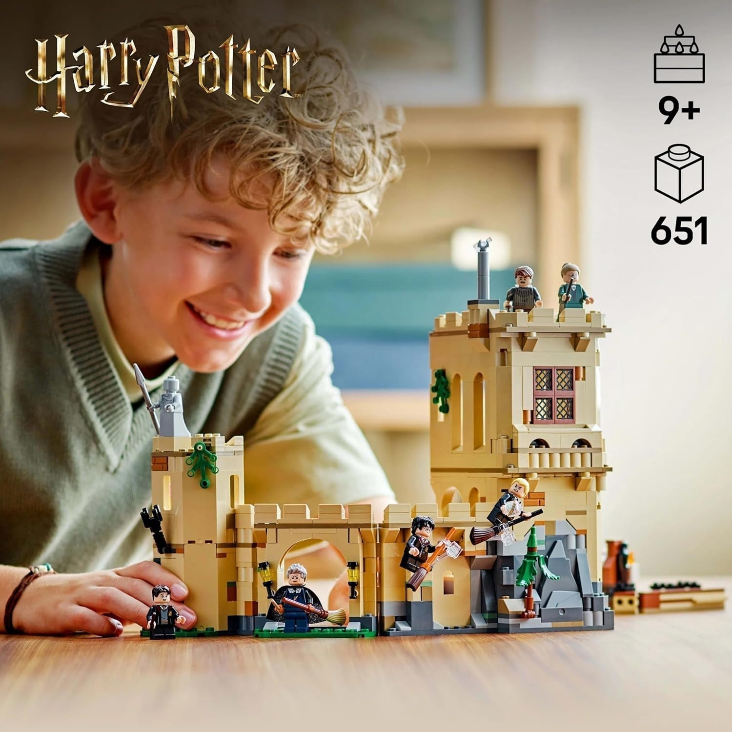 Bradavický hrad LEGO Harry Potter: Dobrodružná sada lekcí létání se 6 sběratelskými minifigurkami včetně Draca Malfoye a profesorky McGonagallové Hrací sada pro chlapce a dívky 9 let 76447 Stavebnice Besuche den LEGO-Store