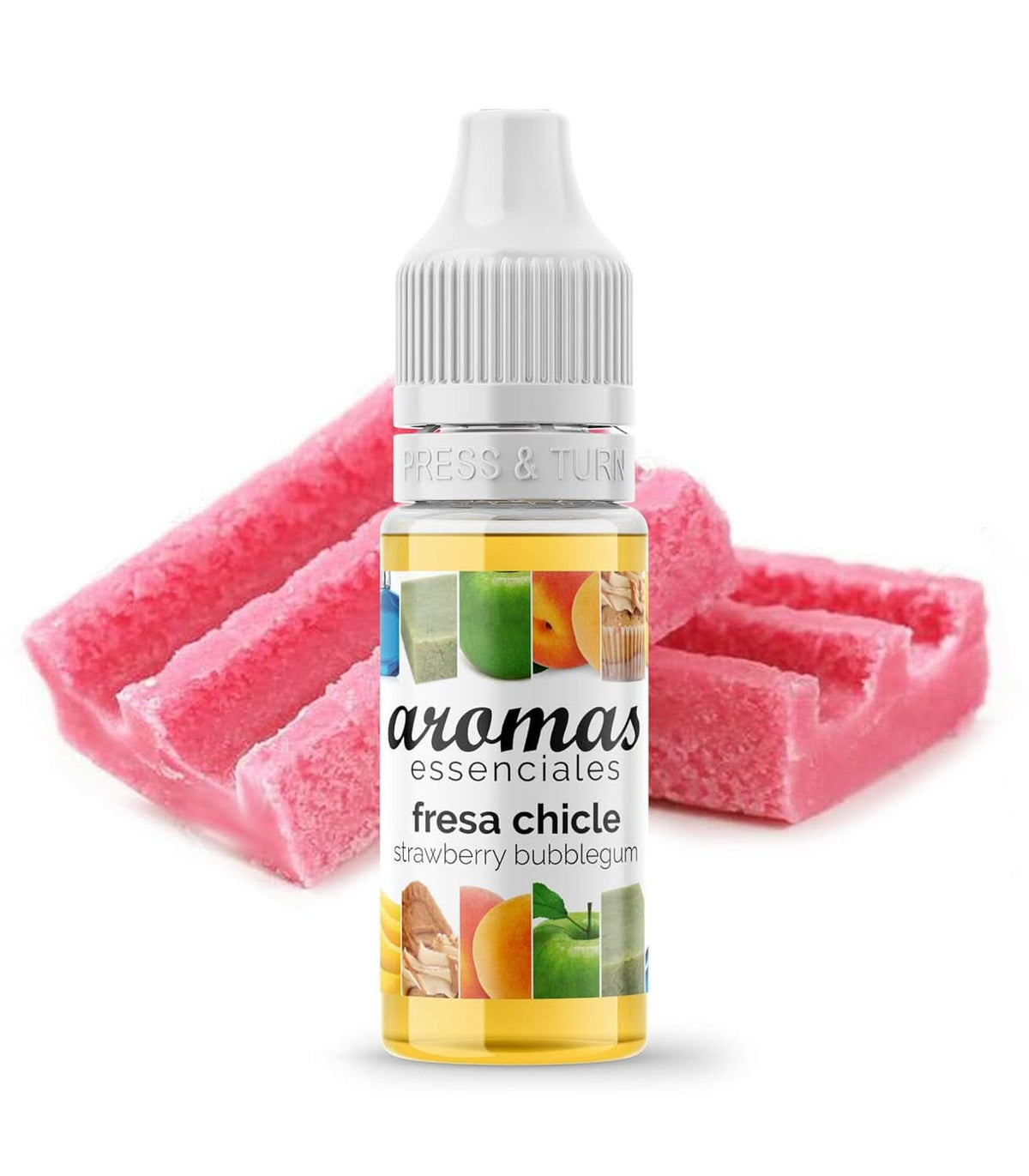 Koncentrované aroma s příchutí žvýkaček a jahod, 10 ml Naty Shop aromas 10 ml