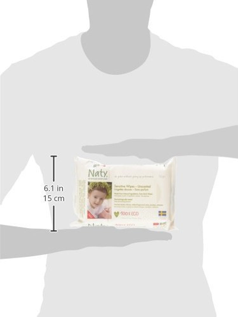 Eco by Naty Baby Care, Bio vlhčené ubrousky pro miminka, neparfemované, 56 plen