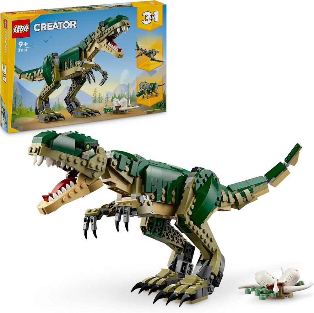 LEGO Creator T.Rex, Dino 3 v 1 Transformovatelný Triceratops nebo Pterodaktyl, Pohyblivý model dinosaura pro děti, Dárek pro chlapce a dívky 31151 Stavebnice Besuche den LEGO-Store Výchozí název