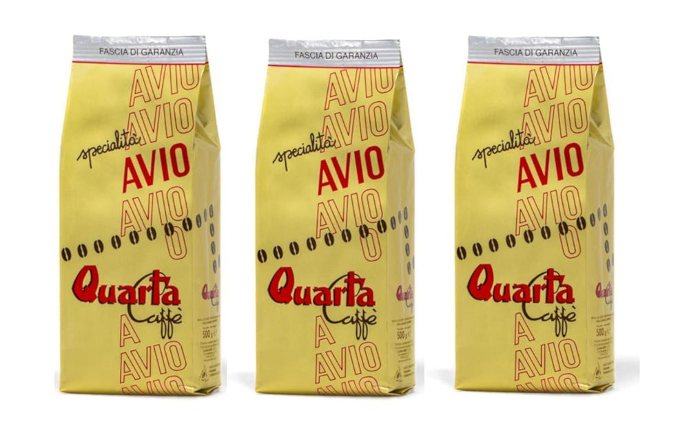 Amestec de boabe de cafea Caffè Avio Oro | 3 pachete x 500 g | 1,5 kg în total | Amestec clasic de soiuri Arabica selectate | Italia, Apulia, Salento