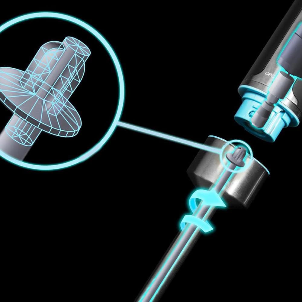 Cecotec ruční mixér Powergear 1500 - Klingen Aus Titanium Beschichtung, 21 Geschwindigkeitsstufen, 1500 W, Inklusiv Glas Mit Deckel. (Schwarz Und Edelstahl, XL) Kitchen Naty Shop