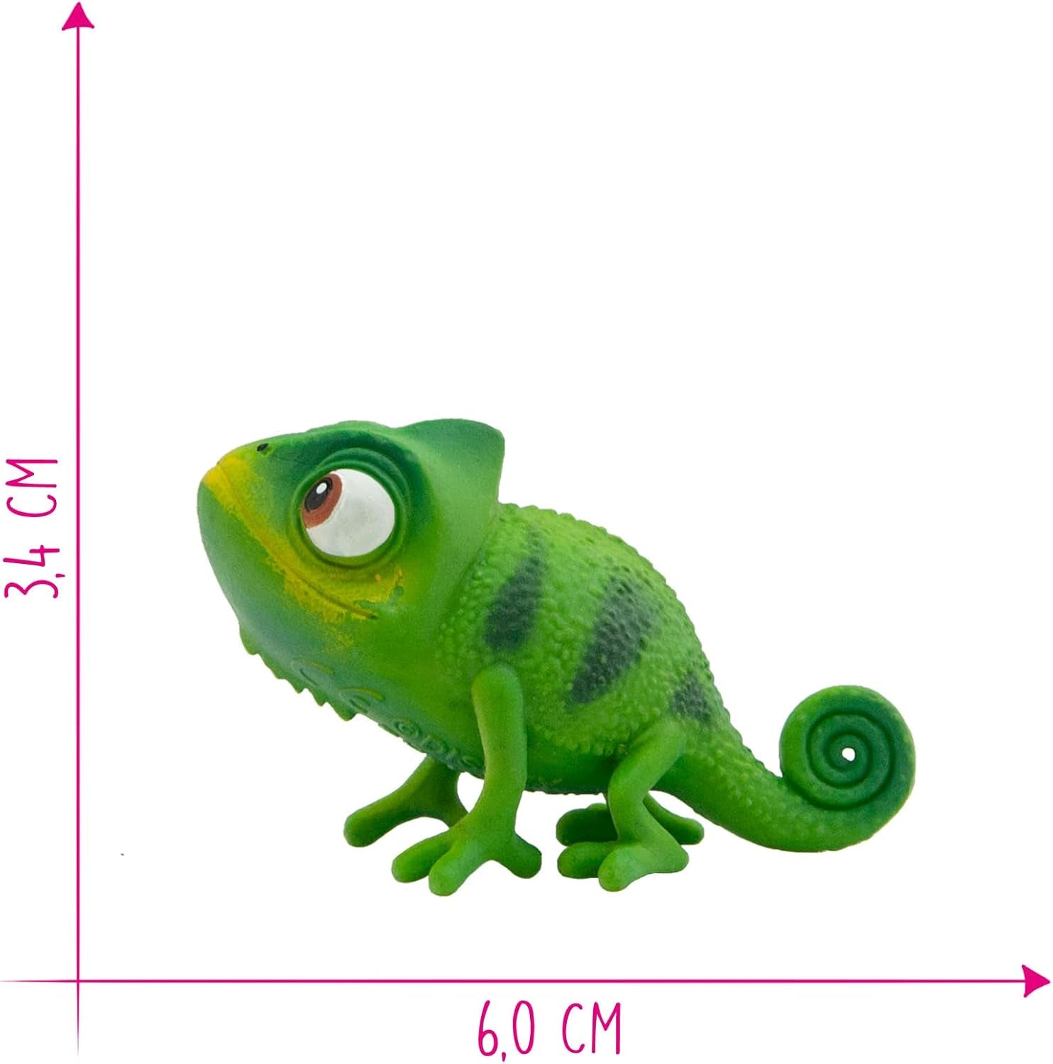 Bullyland 12422 - Figurka chameleona Pascala od Walt Disney Rapunzel "Newly Reconfigured", cca. 6 cm, věrné do detailů, ideální jako malý dárek pro děti od 3 let Akční figurky Naty Shop