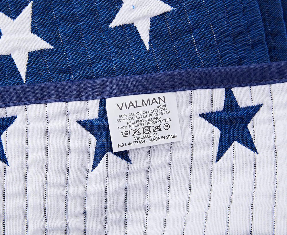 VIALMAN přikrývka na postel Sofia 10 king size bed | hvězdná deka | rozměr přikrývky 250 X 270 cm | přehoz na postel a pohovku tmavě modrá Postele a přikrývky Besuche den VIALMAN-Store