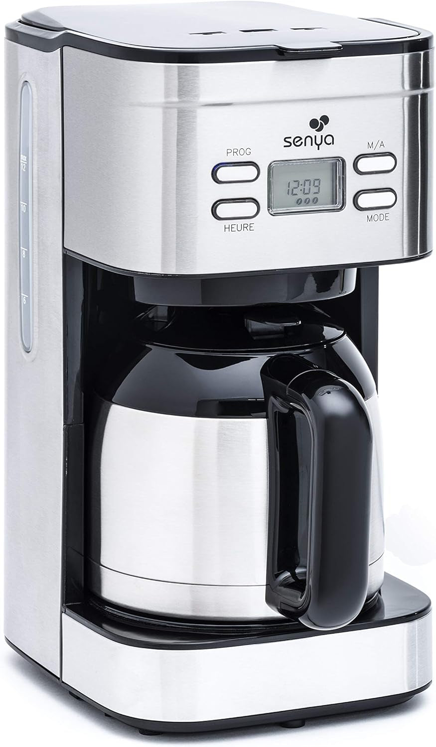 SYBF-CM025 Cafetieră pentru cafea caldă, oțel inoxidabil, 1,2 litri, oțel inoxidabil