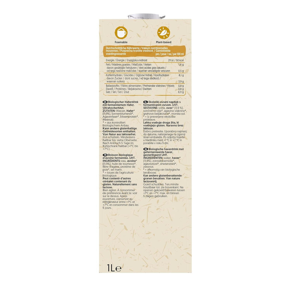 Alpro Bio Barista Haferdrink – 8 x 1 l
