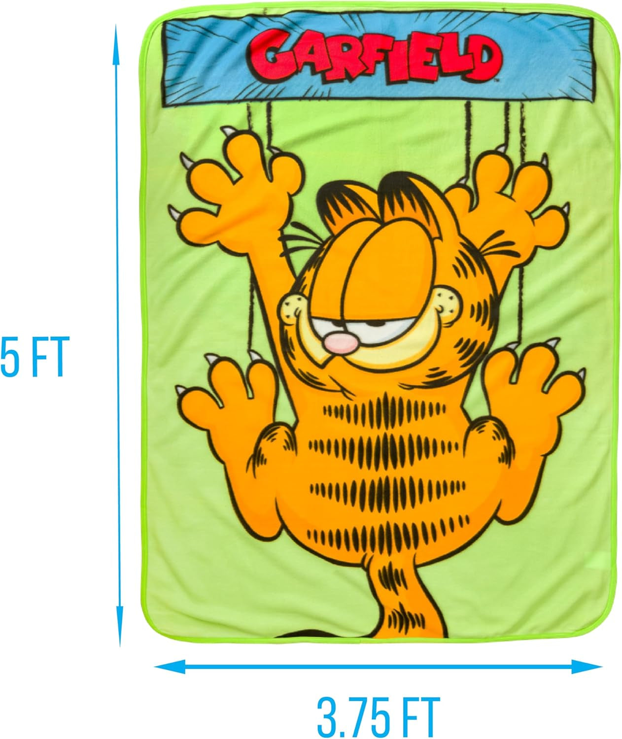 Silver Buffalo Garfield závěsná deka, fleece, 114,3 X 152,4 cm Silver Buffalo Beds and Deky