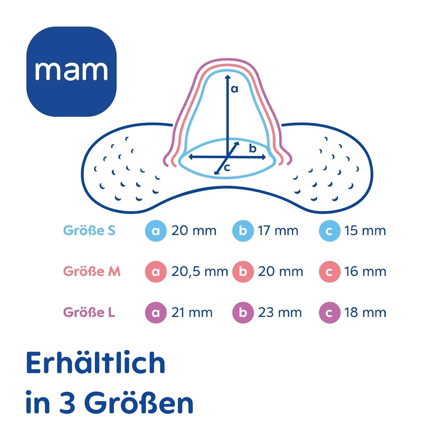 MAM Stillhütchen Größe S (Ø 17 Mm) Im 2Er-Set, Extra Weiche Brusthütchen Zum Schutz Beim Stillen, Brustwarzenschutz Für Maximalen Hautkontakt Zwischen Mutter Und Kind Accesorii Hrana si Alaptare Bebe Naty Shop