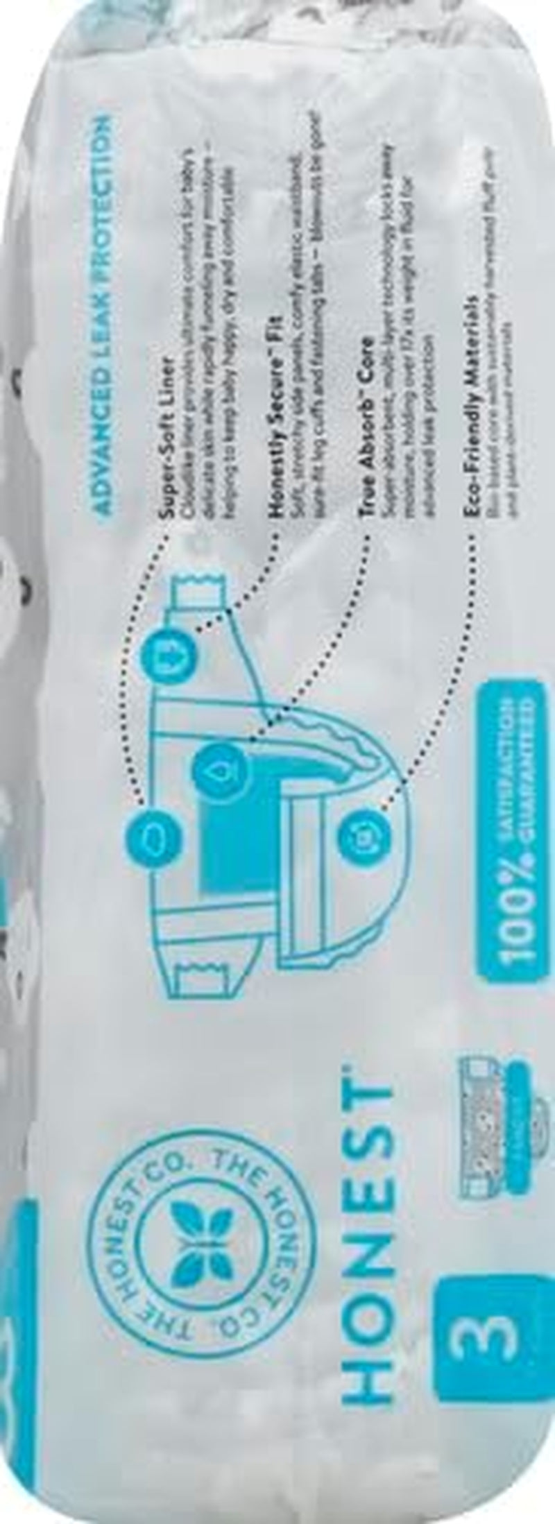 – Ekologické a vysoce kvalitní jednorázové plenky Pandas, velikost 3 (7,3–12,7 kg), 27 kusů