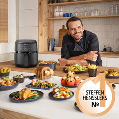 Philips Airfryer řady 2000 4,2 l – digitální dotykový displej, 13 možností vaření, 9 přednastavených funkcí, až o 90 % méně tuku s technologií Rapidair, příkon 1 500 W Spotřebiče Naty Shop